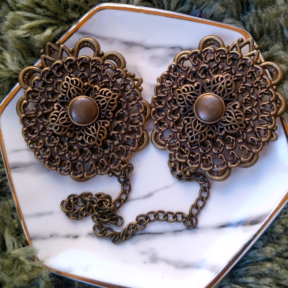 Boho Brooch Set with Chain - Picture 4 of 5